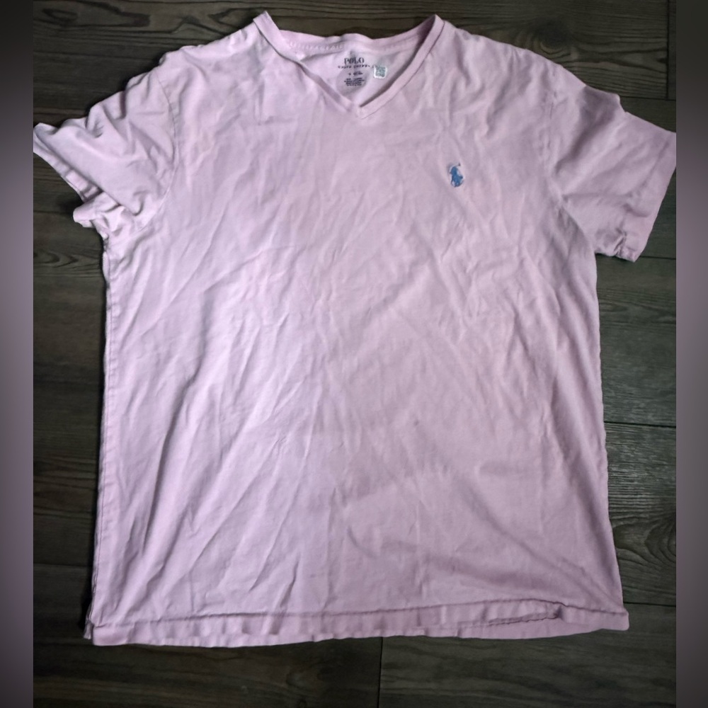 Polo Ralph Lauren Pink Crewneck T-Shirt L Classic Iconic Fit
